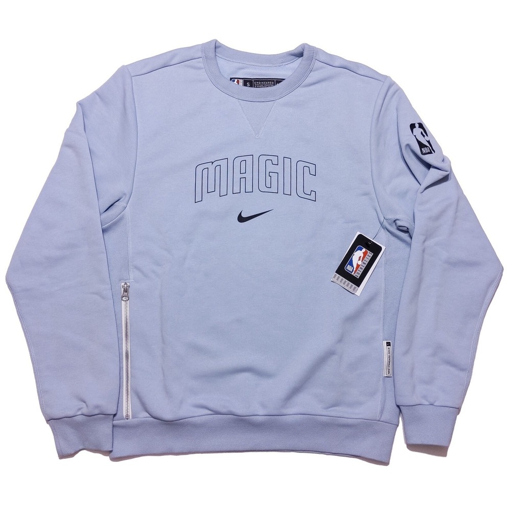 NIKE Orlando Magic NBA Crewneck Sweatshirt Light Blue Men's Small S ~ New